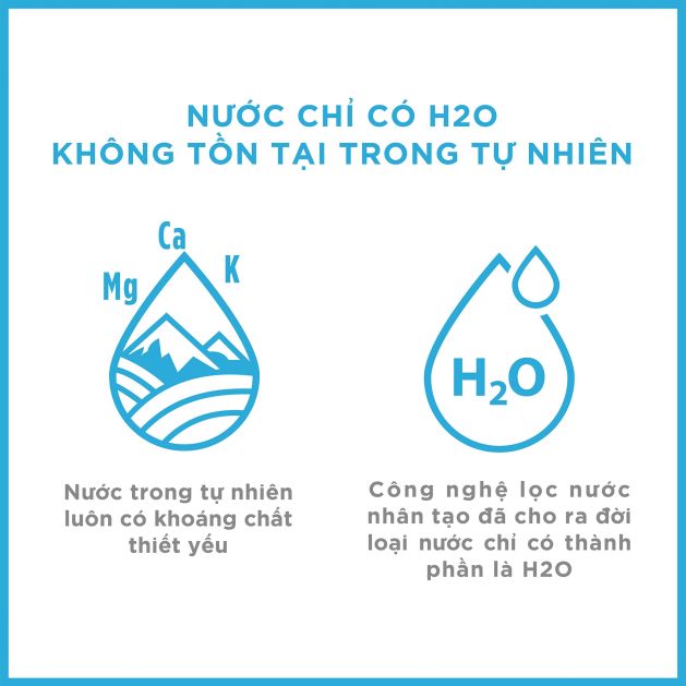 Tại sao cần phân biệt nước khoáng thiên nhiên và nước tinh khiết?